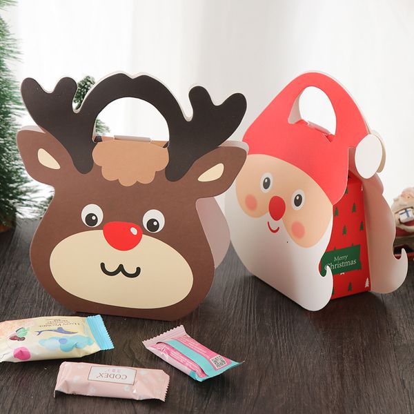 

christmas eve fruit packaging gift boxs christmas eve gift box santa claus portable carton paper bags for gifts box packaging