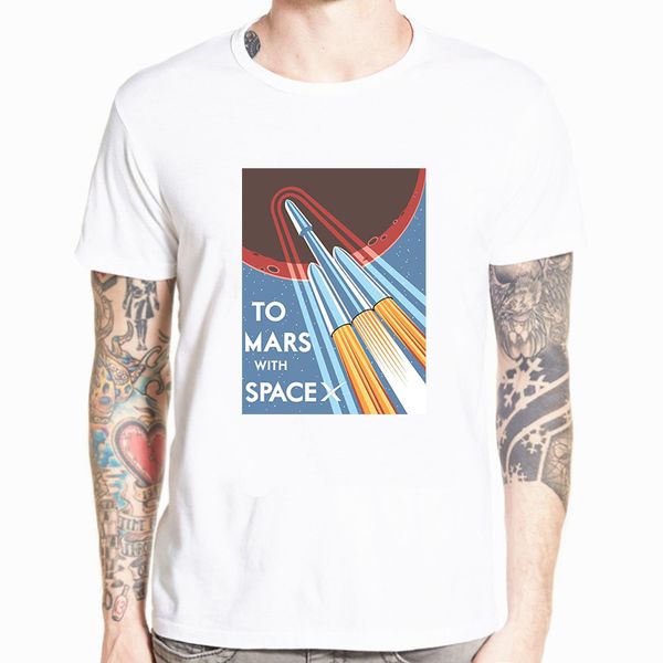 

spacex t shirts men space x logo men's t-shirt popular custom short sleeve occupy mars tshirt funny t shirts poleras shirts tees