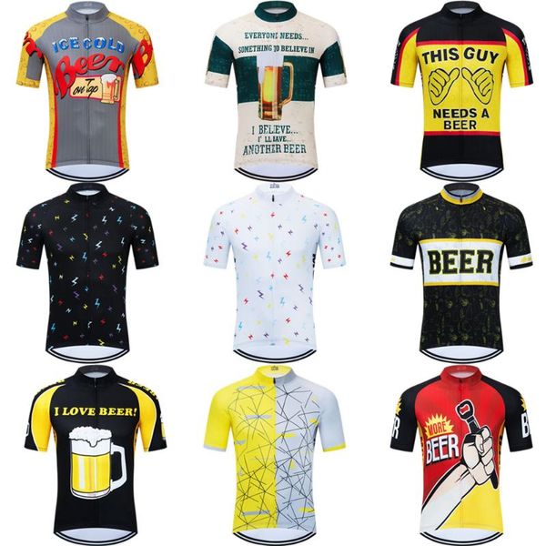 

2020 men summer short sleeve cycling jerseys bike clothing shirt breathable sport mtb bicycle clothes racing, Black;red