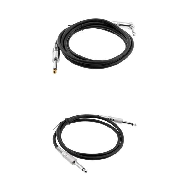 

6.35mm jack straight to right angle cable & stereo trs male to m audio cable