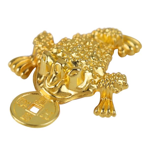 

5pcs feng shui pocket toad frogs fortune key ring fashion car keychain charm bag pendant keyring key chains