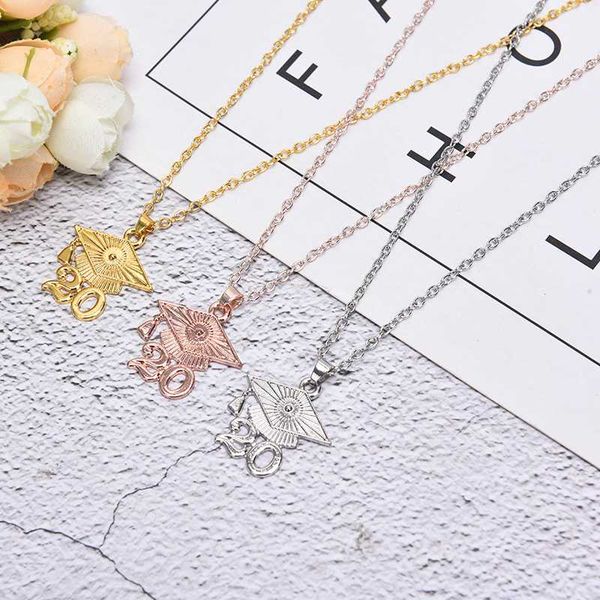 

new fashion 2020 pendant necklace school classmates graduation gift souvenir jewelry necklace souvenir jewelry gift, Silver