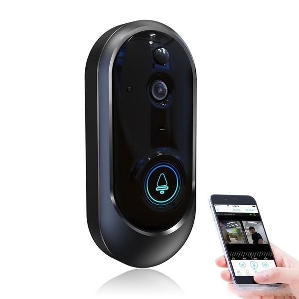 

720p smart wifi video doorbell wireless two-way intercom video app phone door bell ip camera pir alarm home security camera