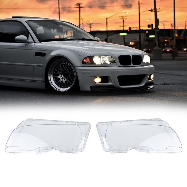 

car head light lamp cover lens for e46 coupe 2-door 99-02 car headlights transparent shell auto product accessories