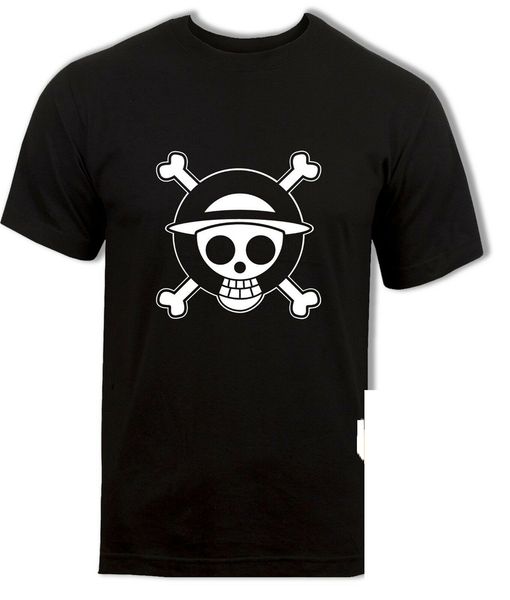

strawhat pirates logo t-shirt luffy shanks cool one piece anime mens tee shirt slim fit plus size
