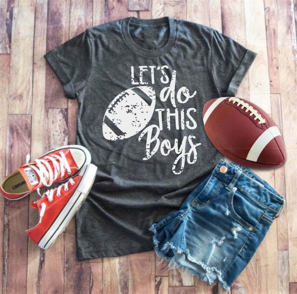 

lets do this boys vintage design shirt - football shirt ~ foot loose size tee shirt