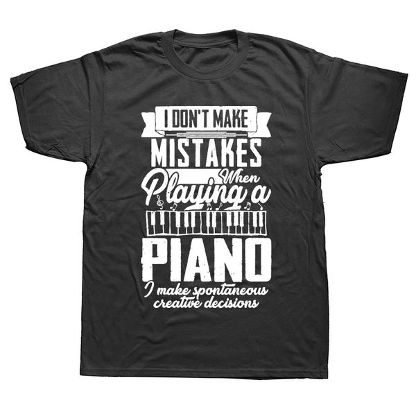 

напуганных футболки фортепиано ошибки игрока black тенниска шея экипаж с коротким рукавом футболки удобных мужского дешевого дизайн tee