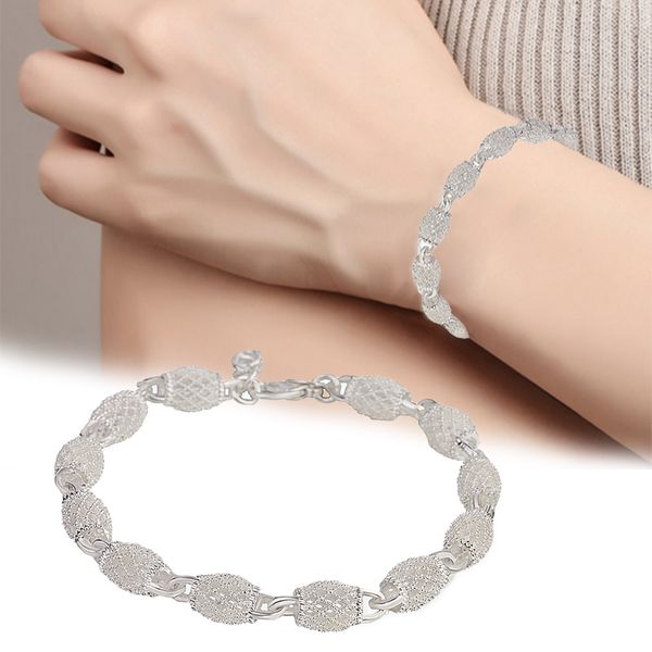 

link, chain women lady charm bangle bracelet jewelry gifts decoration for wedding j55, Black