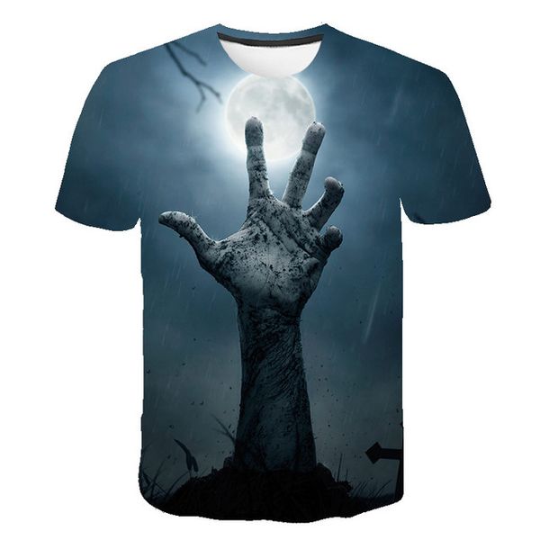 

terror hand film 3d print shirts oversized hentai anime men clothing