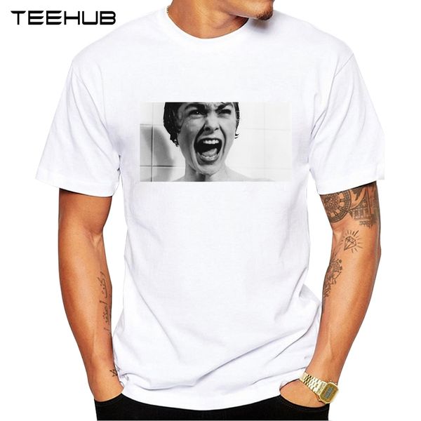 

teehub men's new funny psycho movie cut design short sleeve t-shirt cool printed hipster tee shirts