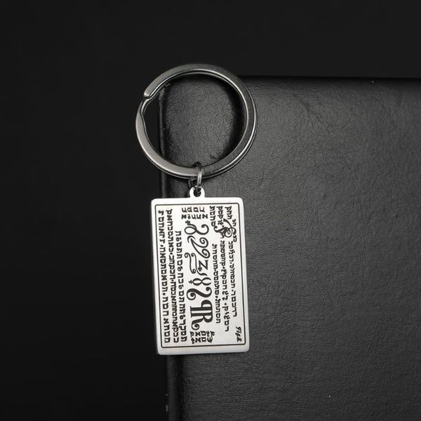 

dawapara seal of the angels of the seven planets and spirits amulet keychain -the mystery seventh seal ( books moses, Silver