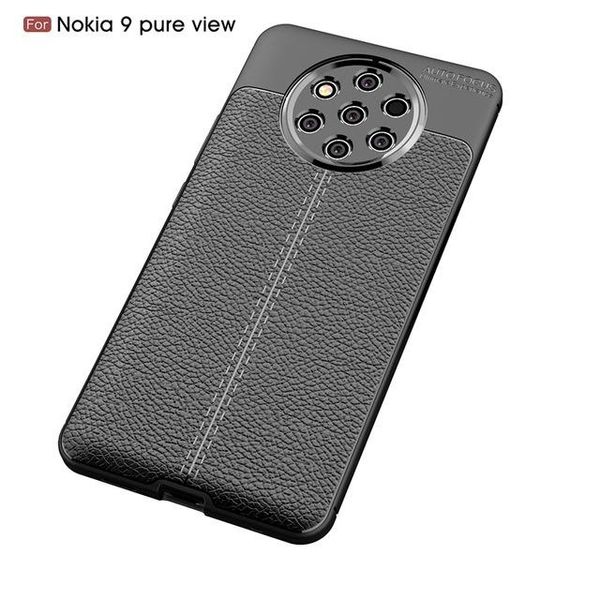 

cellphones & telecommunications for nokia 9 pure view case rugged lichee style housings silicone tpu full cover for nokia 9 pureview case
