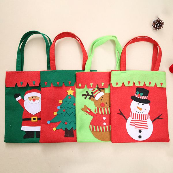 Decorazioni natalizie Borsa regalo di Natale Borsa regalo per bambini Borsa regalo di Babbo Natale all'ingrosso Europa e America 2021 Capodanno