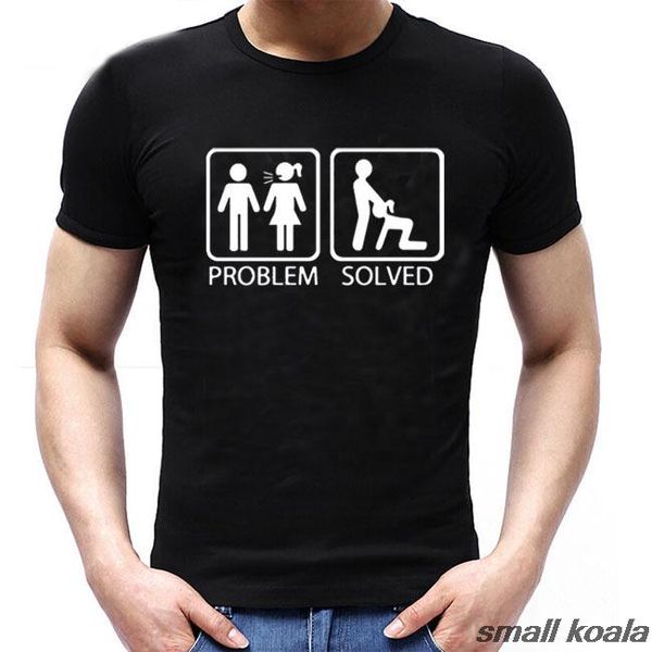 

new 2016 fashion funny t shirts men hiphop streettwear t-shirt 100% cotton printed problem solved short sleeve tees