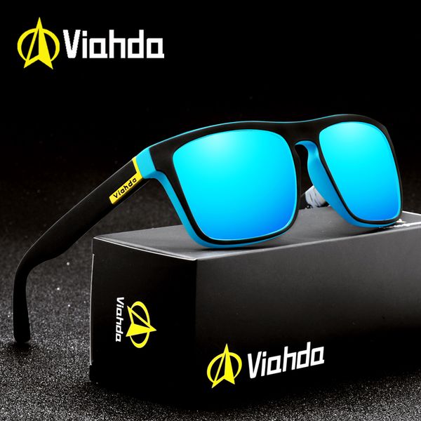 

sunglasses viahda brand design men classic polarized male glasses driving fishing luxury sun for oculos gafas, White;black
