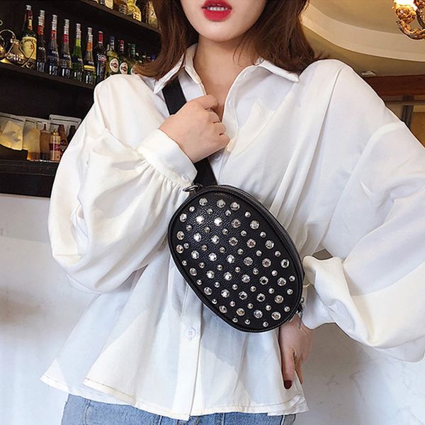 

waist bag women pu leather fanny pack banana bag brand fanny pack chest bags female high capacity kidney crossbody yb054