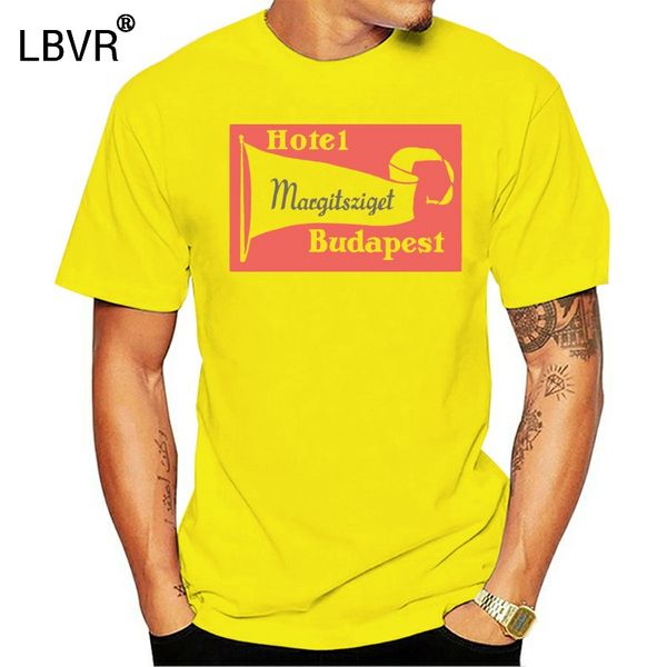 

l budapest hungary vintage luggage label t-shirt
