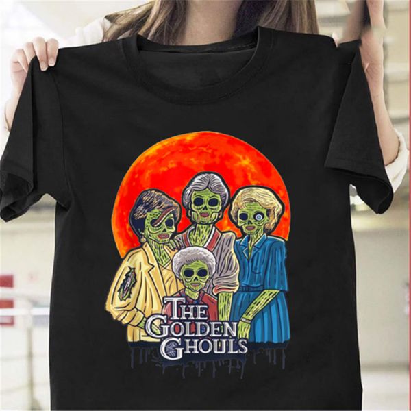 

vintage the golden ghouls t-shirt the golden ghouls halloween movie fans light tee shirt