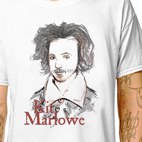 

t shirt chriser marlowe 100% cotton tees (lazycarrot) kit marlow shakespeare elizabethan drama literary upstart crow