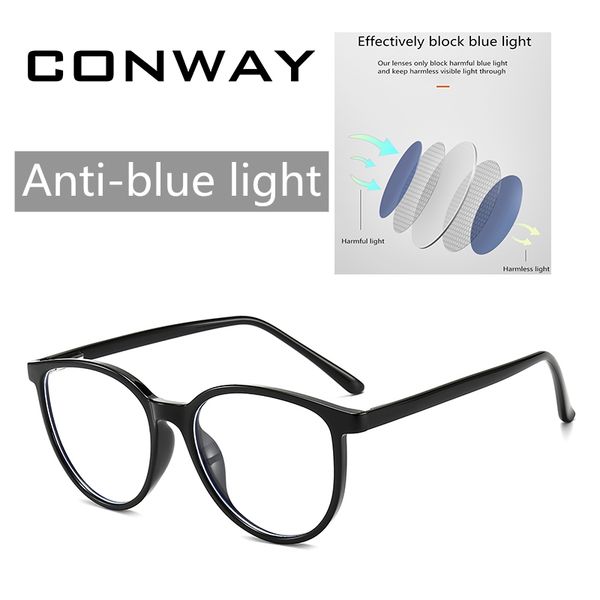 

fashion sunglasses frames optical glasses anti-blue light ultralight resin computer, Black