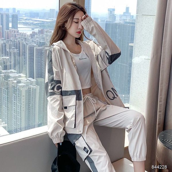 

20FW New Women's Tracksuits Fashion Autumn Running Sports Two-piece Suit Trend Letter Printing Womens Tracksuits Size S-2XL