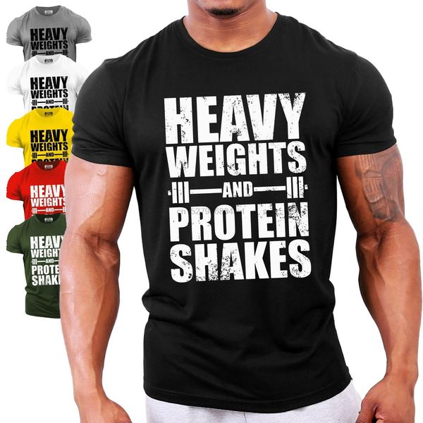 

тяжелые веса и protein shakes великобритании бодибилдинг футболка gym обучение тренировки