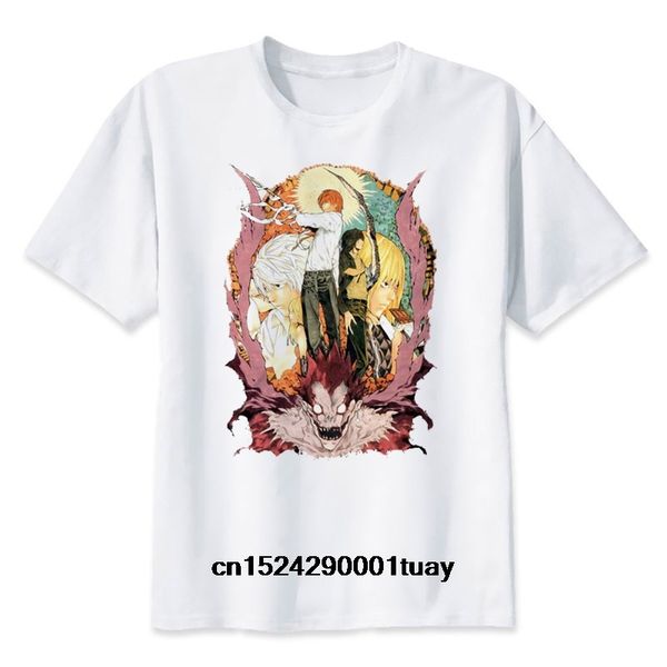 

ryuk t shirt new t shirt man death note tee shirts short sleeve deathnote summer ryuuku (20