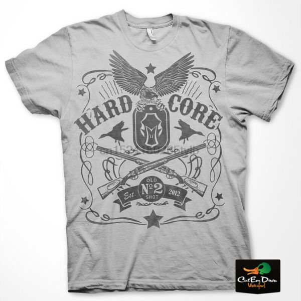 

new hard core brands hc black label logo s s duck hunting t-shirt 2xl 818357015994