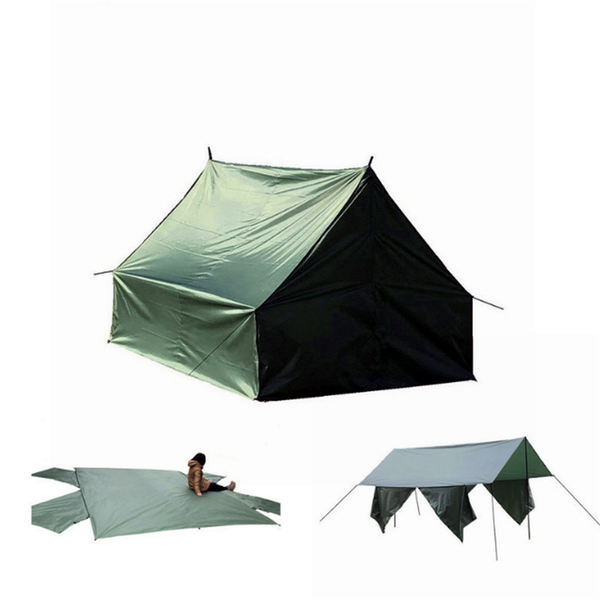 

tents and shelters outdoor camping shelter. hammock cover, beach mat, waterproof floor moisture-proof mat function poleless tent