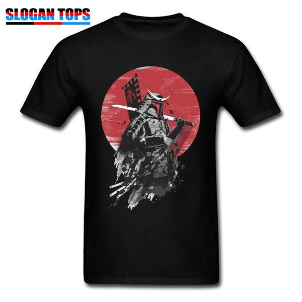 

boba fett samurai t-shirt cool t shirt men black vintage japan style clothes summer cotton o neck teeshirt xs