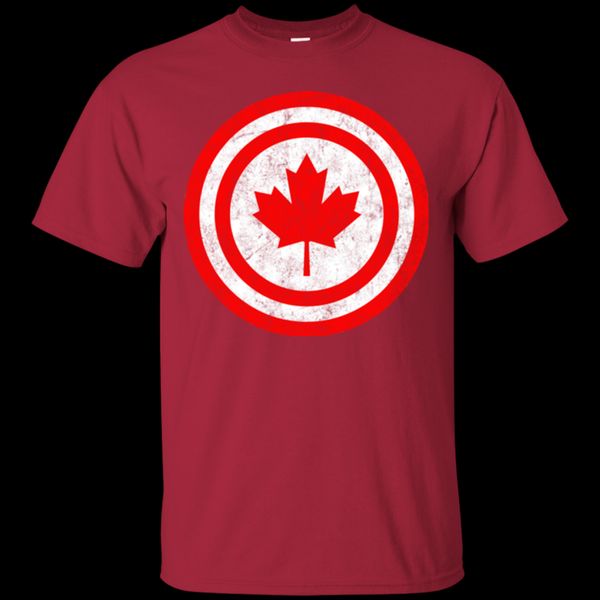 

printed men t shirt cotton tshirt captain canada o-neck short-sleeve women t-shirt