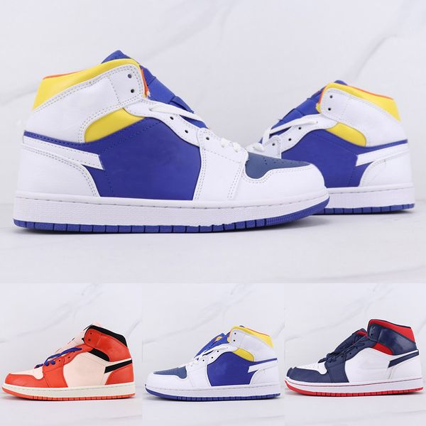 

new og jumpman 1 women blue and white high-basketball shoes 2020 men broken backboard sneakers