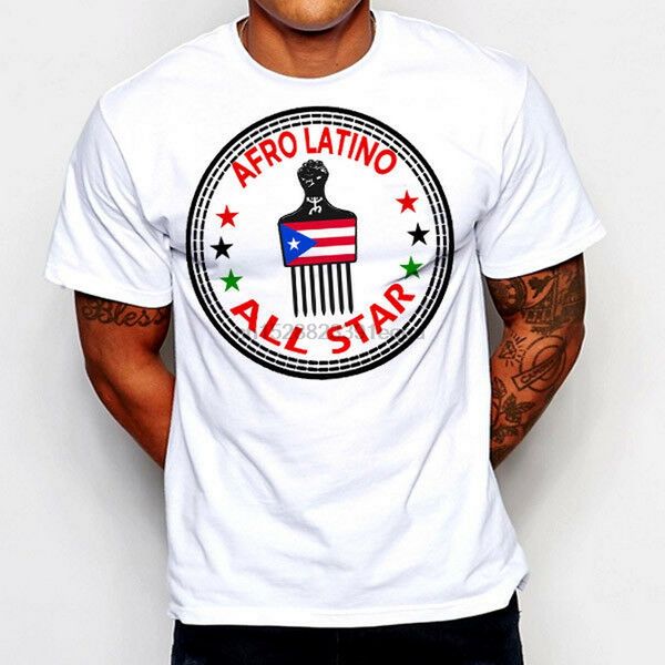

afro latino t-shirt puerto rican boricua taino dominican republic haiti ii tee cotton harajuku hip hop tee shirt