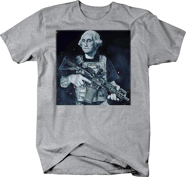 

2020 fashion george washington 1776 constitution nra rifle funny gun rights tshirt tee shirt