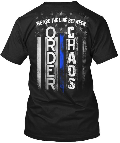 

men t shirt thin blue line order and chaos women tshirt