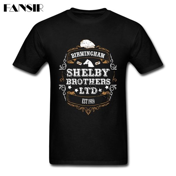 

hip hop men's t shirt peaky blinders short sleeved cotton o neck t-shirt for male shirts