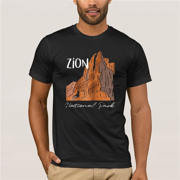 

2020 brand zion national park men t-shirt printing short sleeve fashion summer mens tshirt