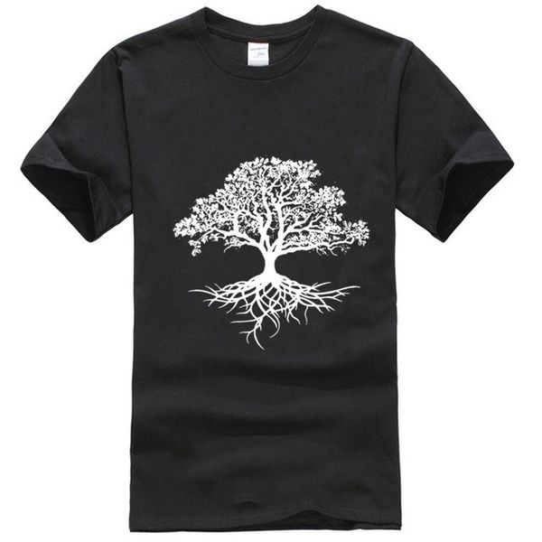 

мужчин короткий рукав рубашки дерево жизни тенниска викки druid языческие садовник короткими рукавами