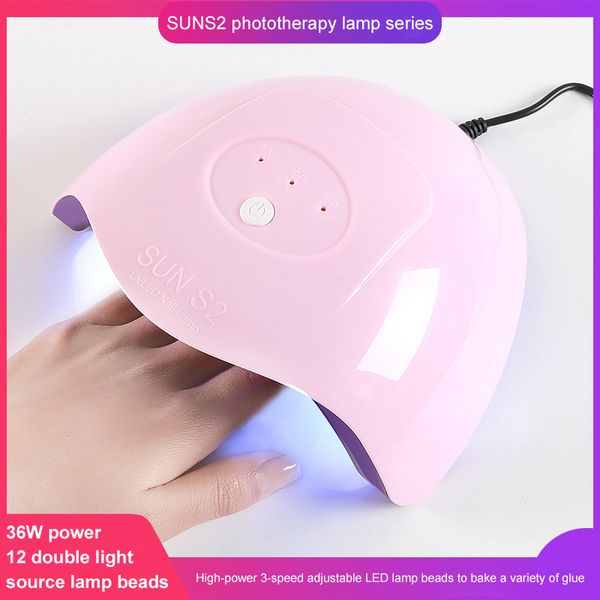 

nail art kits 36w solar uv lamp led polish baking gel paint dryer curing light tools