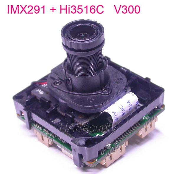 

intelligent analysis h.265 h.264 (3mp) 1/2.8" sony imx291 + hi3516c v300 ip cctv camera pcb board module +lan cable +lens +irc