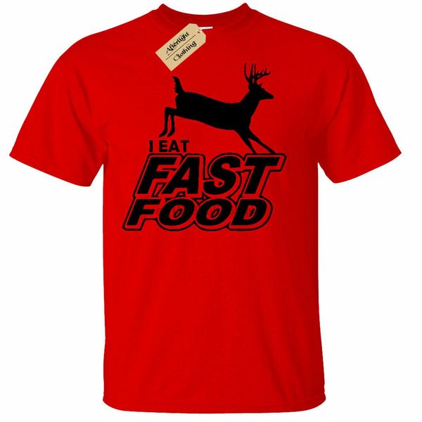 

boy girl i eat fast food t-shirt funny hunter deer hunting(1