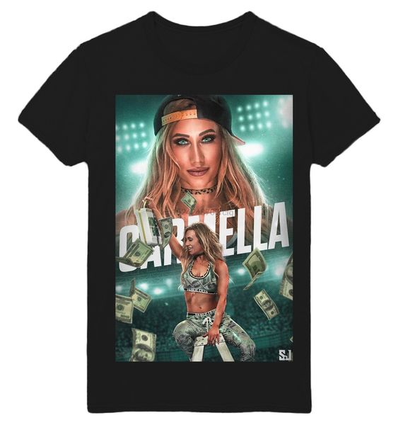 

carmella fabulous raining деньги в банке wrestling black t shirt wwx
