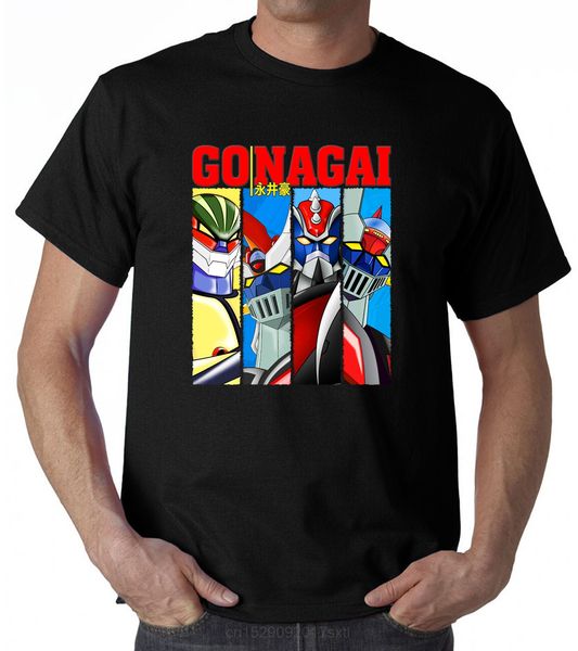 

тенниску робот tshirt mazinga grandizer jeeg goldrake anime gonagai fino tg cartoon тенниска мужчин унисекс новая мода тенниску