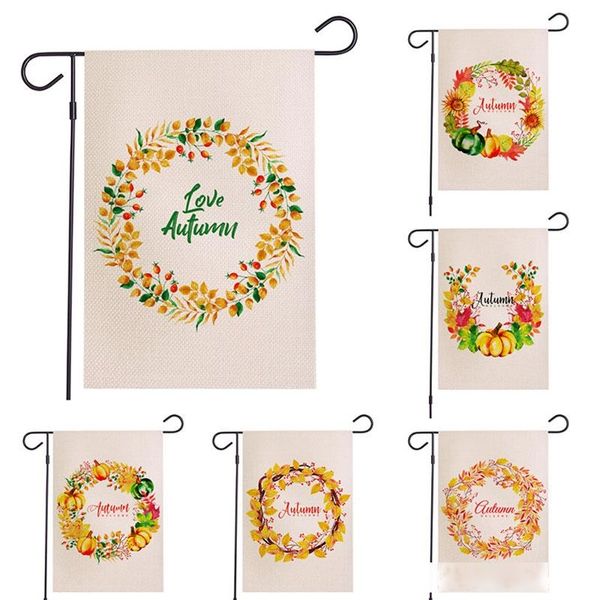 

waterproof linen garden flag home decor sunflower flowrs banner flags chrismas valentine s day decoration banner flags