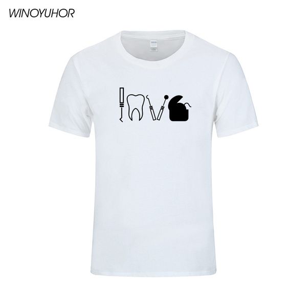 

love dental equipments dentist health care t shirts men tee summer short sleeve fitness t-shirt cotton funny tooth