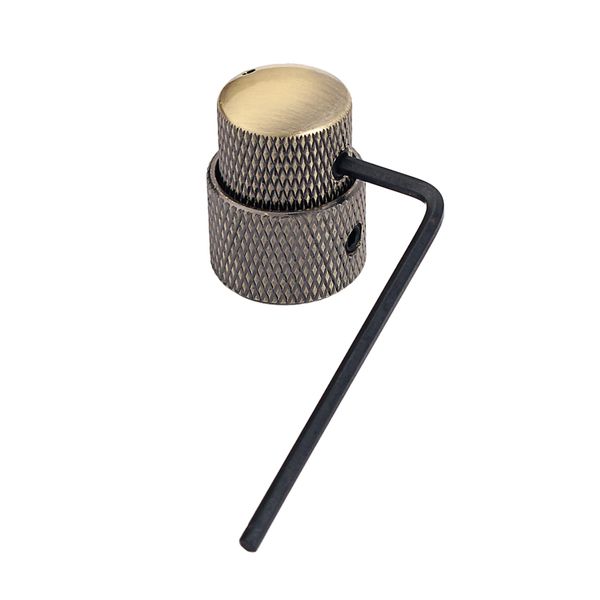 

double layer guitar stacked knob buttons with wrench for guitar lovers bronze