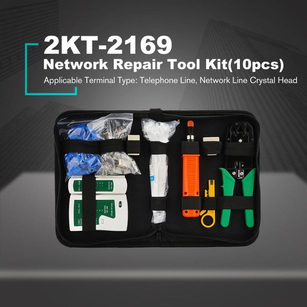 

10 / 12шт / набор portable network lan repair tool kit utp кабель зажим щипцы кабельный тестер провод щипцов для зачистки опрессовки