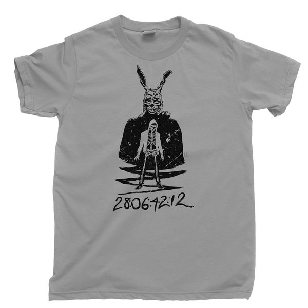 

donnie darko t shirt frank rabbit bunny suit time travel 28 06 42 12 movie tee wholesale tees100% cotton for man