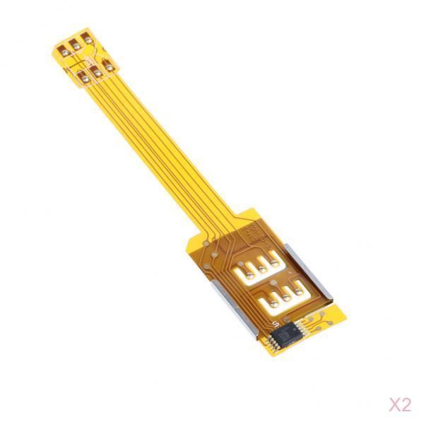 

2 шт dual sim-карты адаптер адаптер converer смартфон sim-карты для iphone 6s / 6 / 5s / 5 / 4s