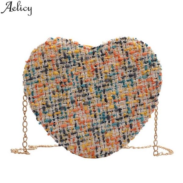 

aelicy luxury chain ladies bag plush wool bag tide chain shoulder small square tote pouch main tide female messenger